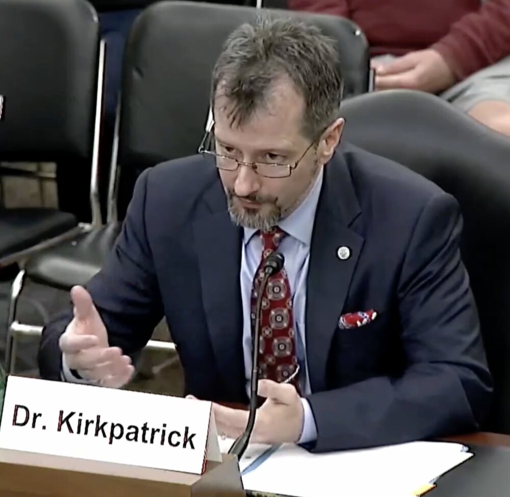 Sean Kirkpatrick in the Senate
