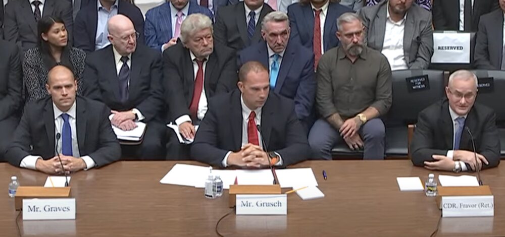Graves, Grusch and Fravor at the hearing